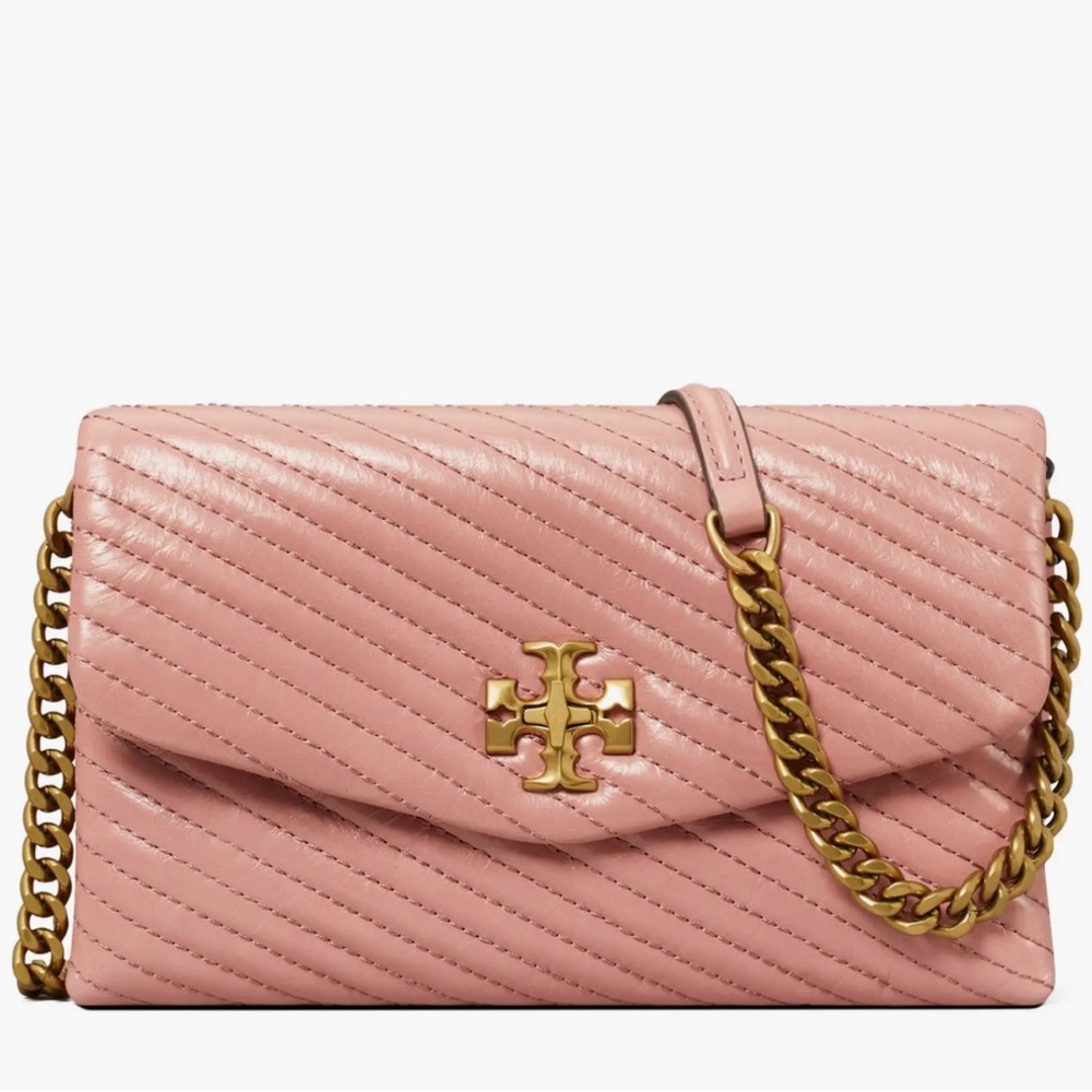 Tory Burch Chain Wallet Kira Chevron Moto Bag